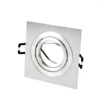 LEDline® downlight aluminium square adjustable SLIM silver brushed AKROS LL-241215 LED line Szezonális akció