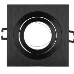 LEDline® downlight aluminium square adjustable SLIM black brushed AKROS LL-241208 LED line Nézd meg most
