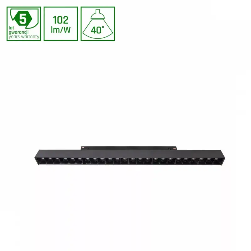 Utolsó esély SYSTEM SHIFT SMART- GRID L TRACK LIGHT 404MM 22W 35DEG BLACK CCT/DIM 5 Y WARRANTY WLD40013_SMART SpectrumLED