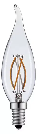 Különleges ajánlat E14 LED-fényforrás, 4 W, filament, Meleg fehér WW 2700K 470lm, LL-249082 LED line