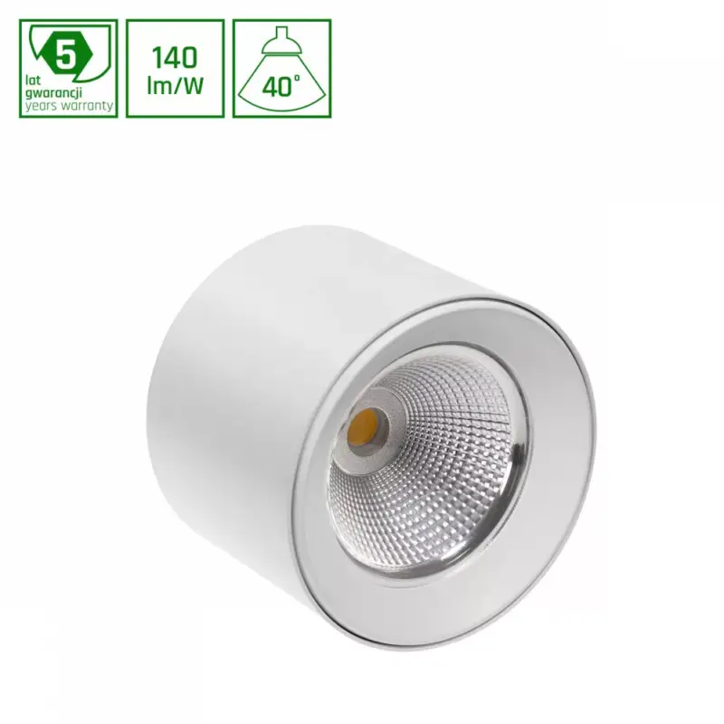 Azonnali szállítás CEL ZOSMA 3 ROUND 840 27W 230V 40DEG WHITE SUSPENDED WOJP10589 SpectrumLED