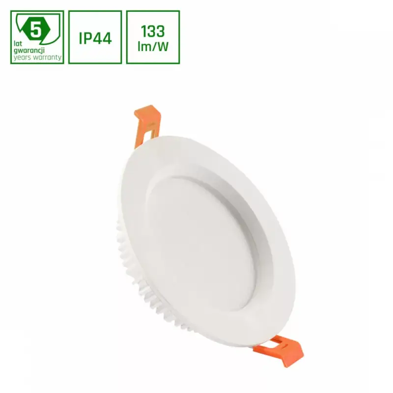 DURE 3 MAX DOWNLIGHT 12W WW 230V 110DEG IP44 IK06 FI140x30 WHITE ROUND 5 YEARS WARRANTY SLI043013WW_PW SpectrumLED Bestseller