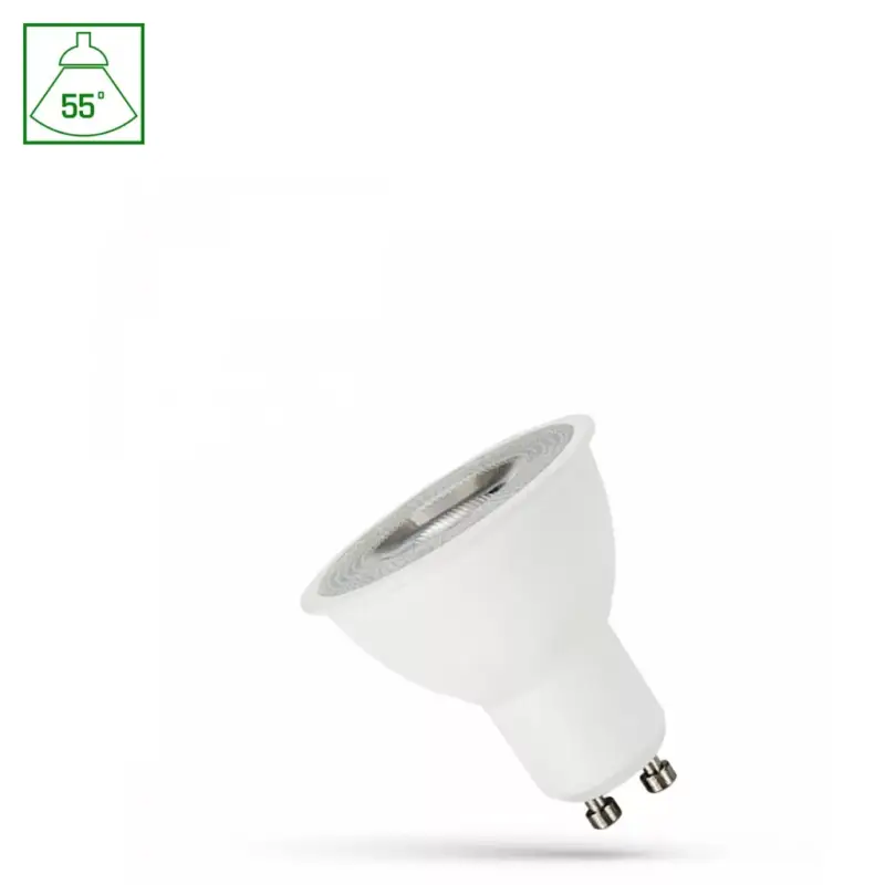GU10 LED-fényforrás, 4 W, Hideg fehér CW 6000K 350lm, WOJ14091_55ST SpectrumLED Olcsóbb