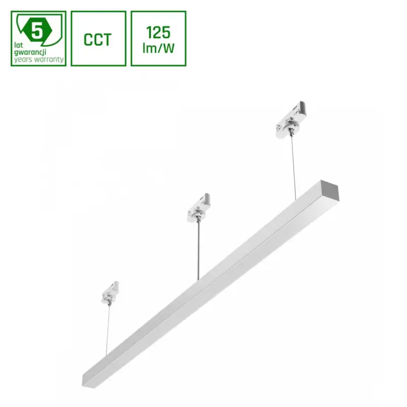 ALLDAY BASIC Lineáris lámpa, 40W, 115°, IP20, Szabályozható színhőmérséklet, fehér, 5 év garancia SLI047300CCT_PW_3F_ZWI SpectrumLED Legnépszerűbb