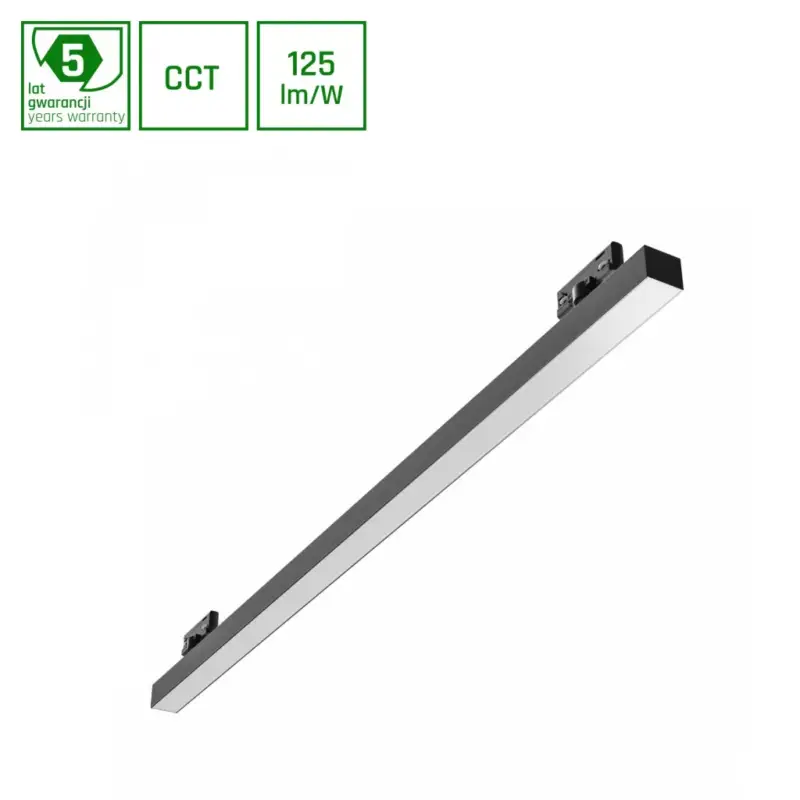 ALLDAY BASIC Lineáris lámpa, 40W, 115°, IP20, Szabályozható színhőmérséklet, fekete, 5 év garancia SLI047301CCT_PW_3F SpectrumLED Biztonságos vásárlás