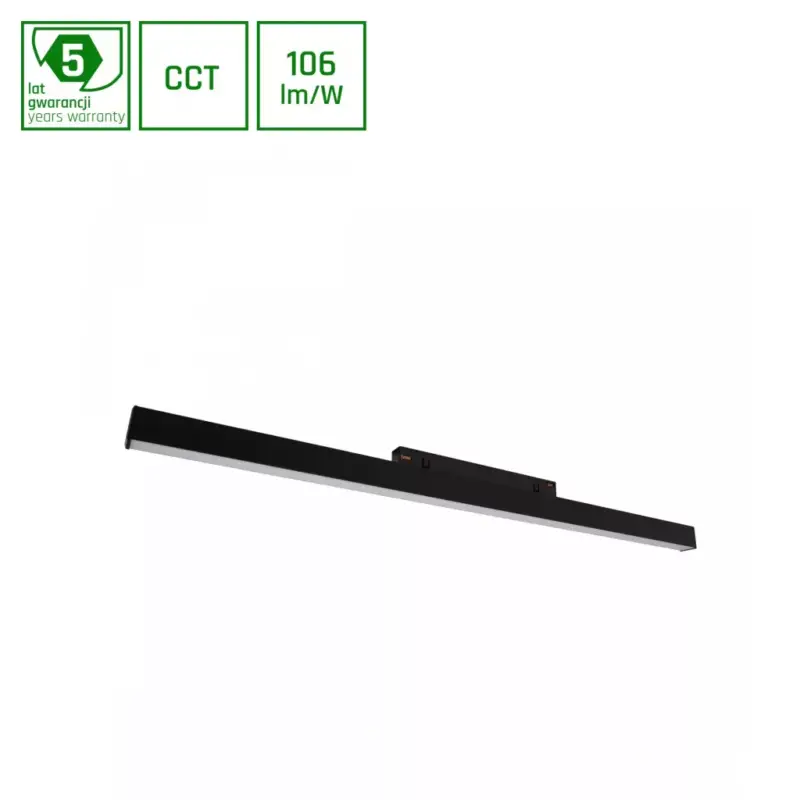 SYSTEM SHIFT CCT- LINE M TRACK LIGHT 602X23X42MM 17W 100DEG BLACK CCT SWITCH 5Y WARRANTY WLD40009_CCT SpectrumLED Szuper ajánlat