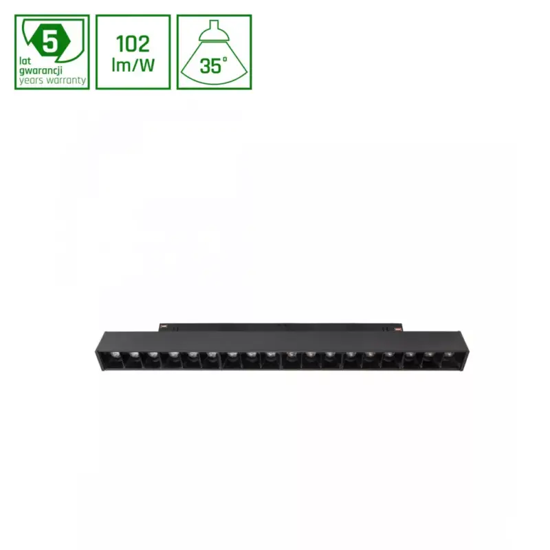 SYSTEM SHIFT CCT- GRID M LINING FITURE 330X23X42MM 17W 40deg BLACK CCT SWITCH 5yw 2F WLD40012_CCT_2F SpectrumLED Ajánlat