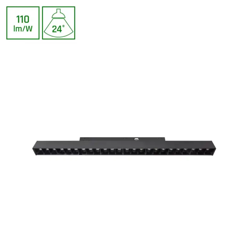 Utolsó esély SYSTEM SHIFT BASIC - GRID M LINEAR LUMINAIRE 330MM 18W 2700K BLACK WLD70030WW SpectrumLED
