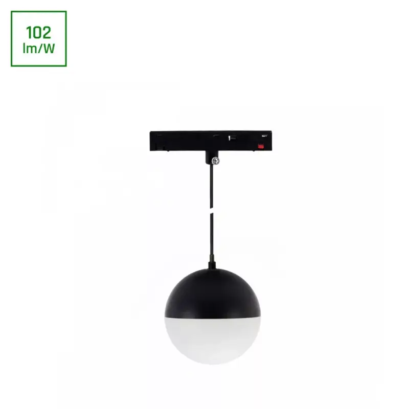 Kiárusítás SYSTEM SHIFT BASIC - GLOBE P BALL LUMINAIRE SUSPENDED 90MM 10W2700K BLACK WLD70021WW SpectrumLED