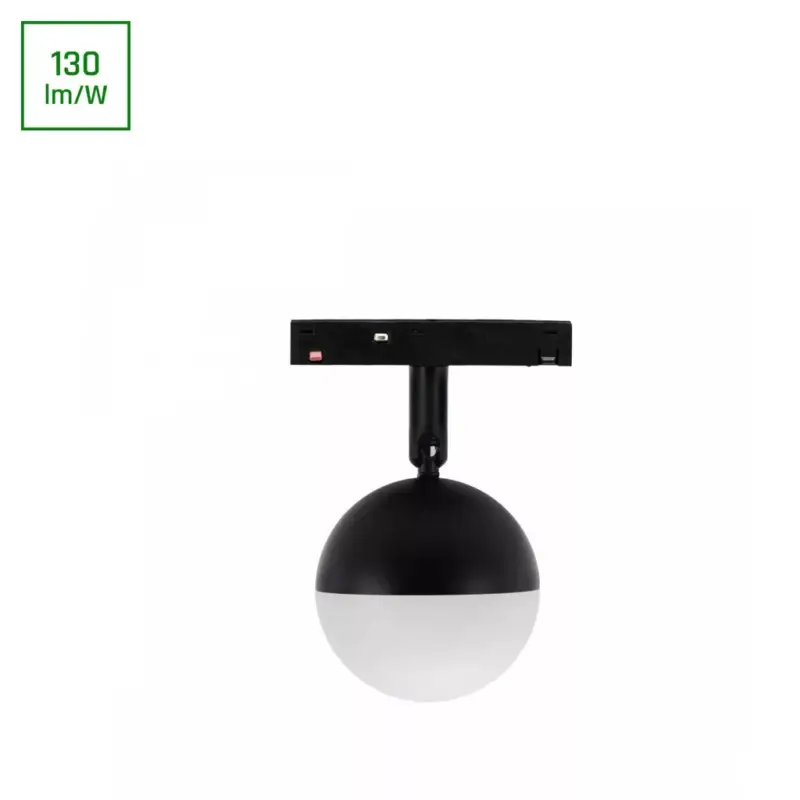 Ne maradj le SYSTEM SHIFT BASIC - GLOBE BALL LUMINAIRE 90MM 10W 4000K BLACK WLD70020NW SpectrumLED