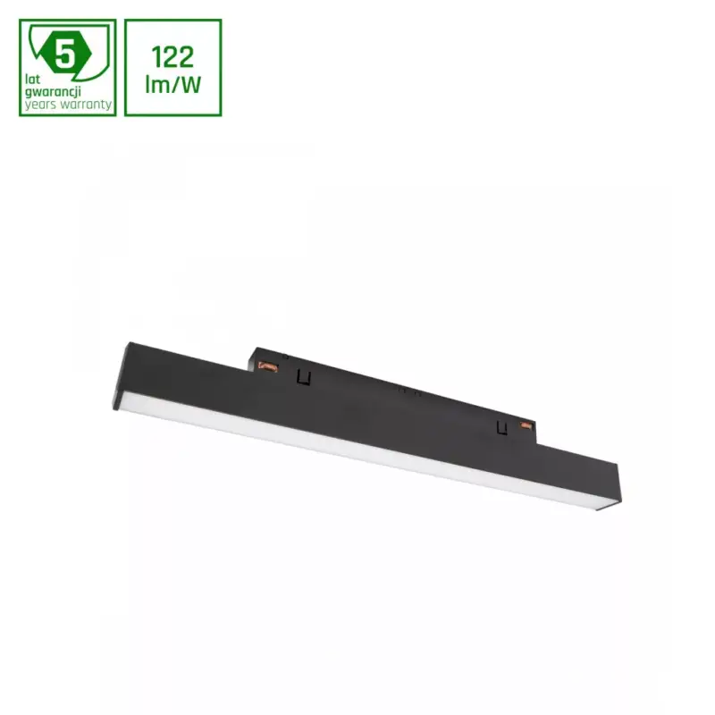 SYSTEM SHIFT - LINE S TRACK LIGHT 304X23X42MM 8W 100DEG BLACK 5Y WARRANTY 2 CIRCUITS WLD40008_2F SpectrumLED Legkelendőbb