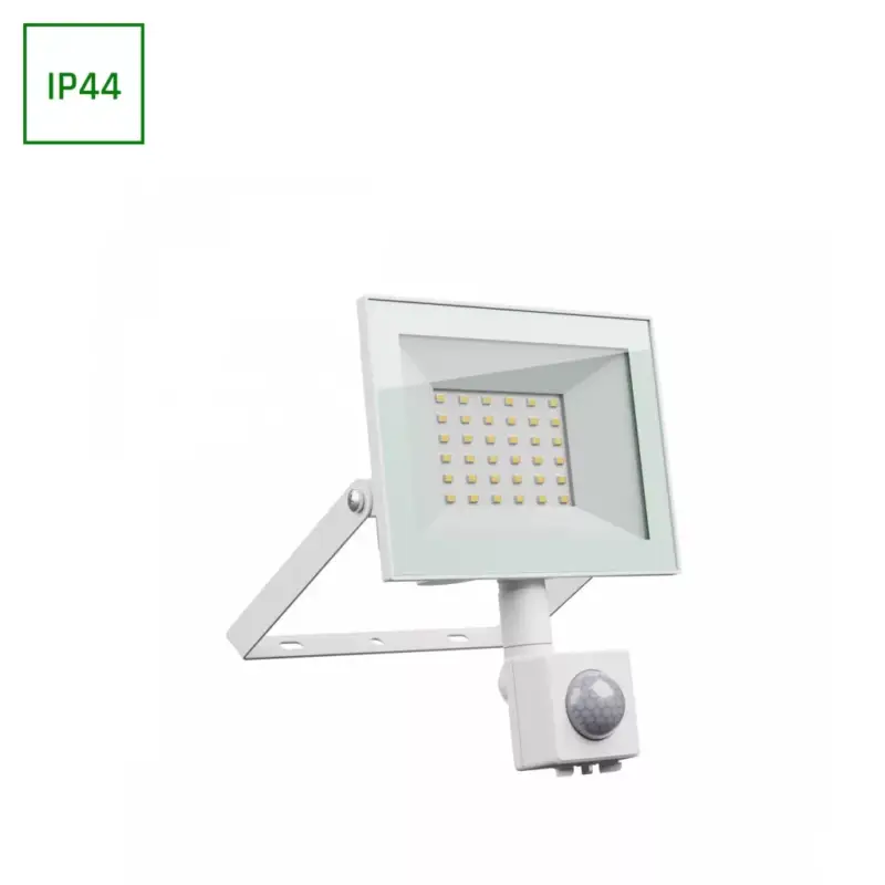 NOCTIS LUX 4 mozgásérzékelős LED-reflektor, 100°, IP44, 30 W, Hideg fehér, fehér SLI029076CW_CZUJNIK_PW SpectrumLED Bestseller