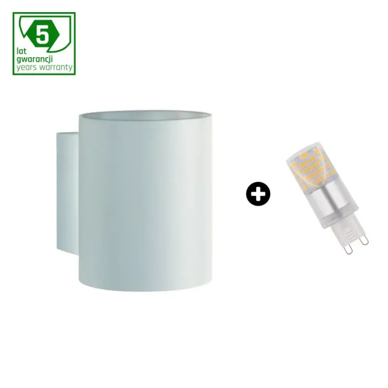 Biztonságos fizetés Set 5y warranty - SQUALLA G9 tube white + LED G9 4W WW SLIP006011_WOJ14433 SpectrumLED