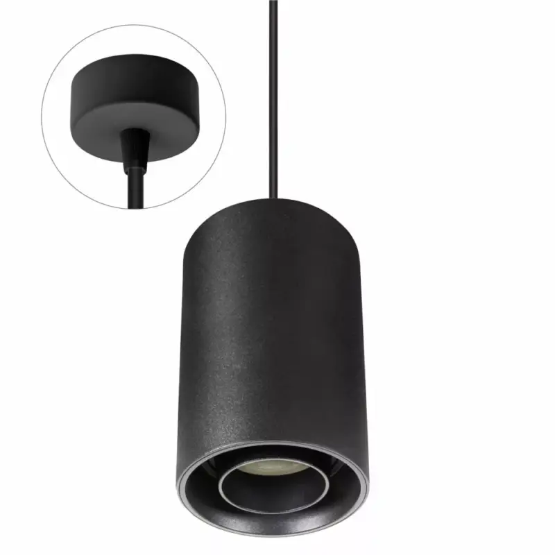 Árcsökkenés CHLOE GU10 SPOT SURFACE MOUNTED GU10 250V IP20 80x130mm BLACK round adjustable with round base SLIP004007_ZWIS SpectrumLED