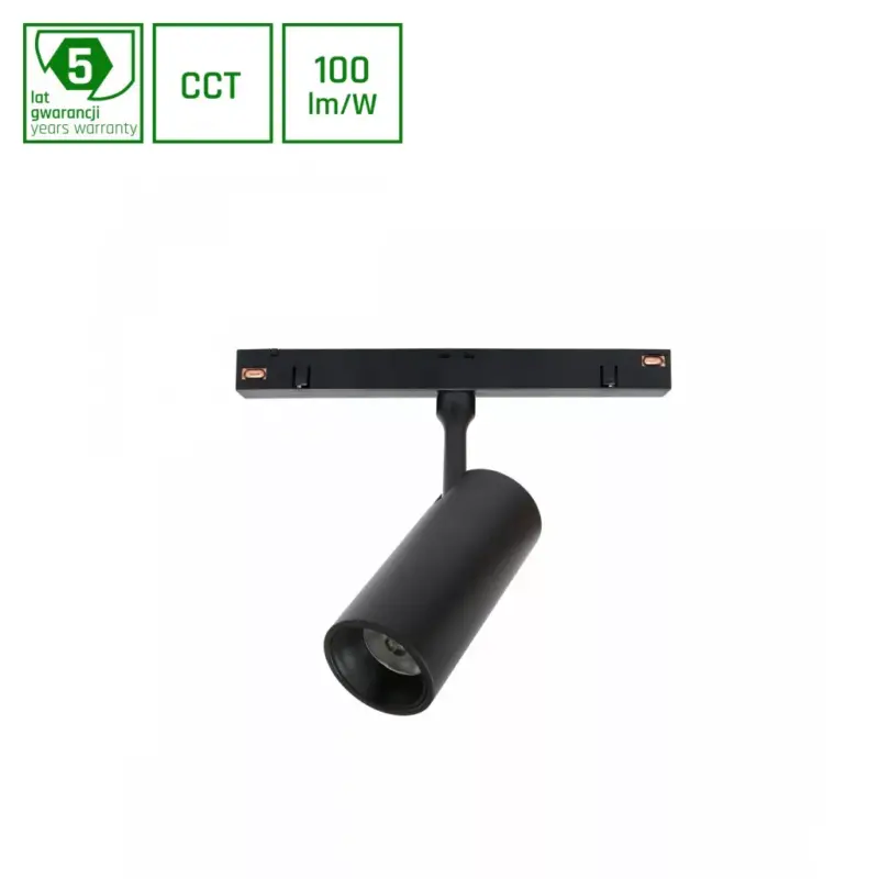 Különleges ajánlat SYSTEM SHIFT DALI TW8 - SPOT S FIXTURE DIRECTIONAL 35x80x120MM 6W 24ST Black DALI TW8 5YW.