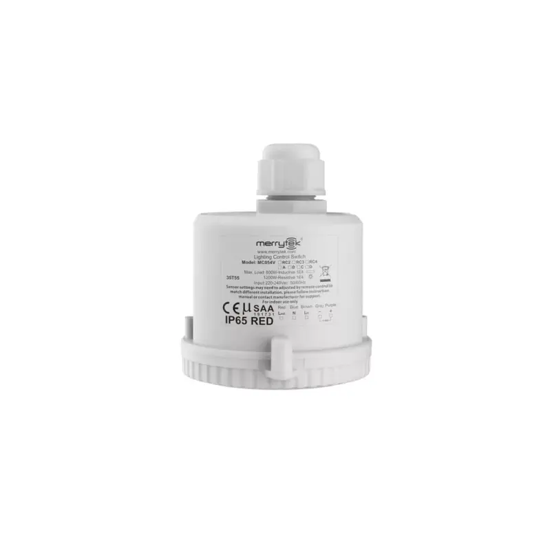 MERRYTEK microwave motion sensor 15m M20 RC2 400/800W ON/OFF 2-step DIM 1-10V IP65 Végkiárusítás