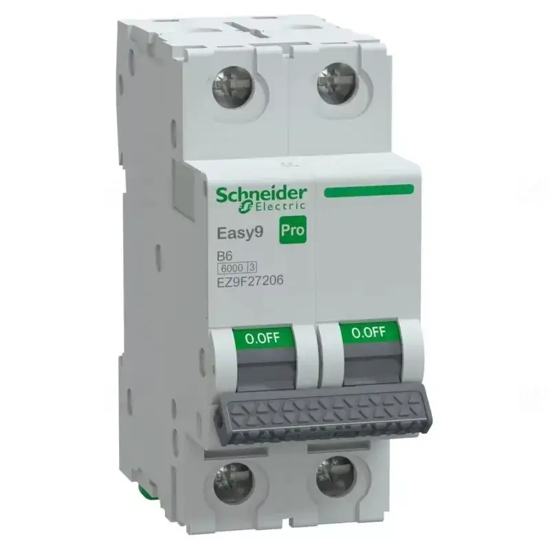 EASY9 PRO Kismegszakító, 2P, B, 6A 2 pólusú EZ9F27206 Schneider Prémium