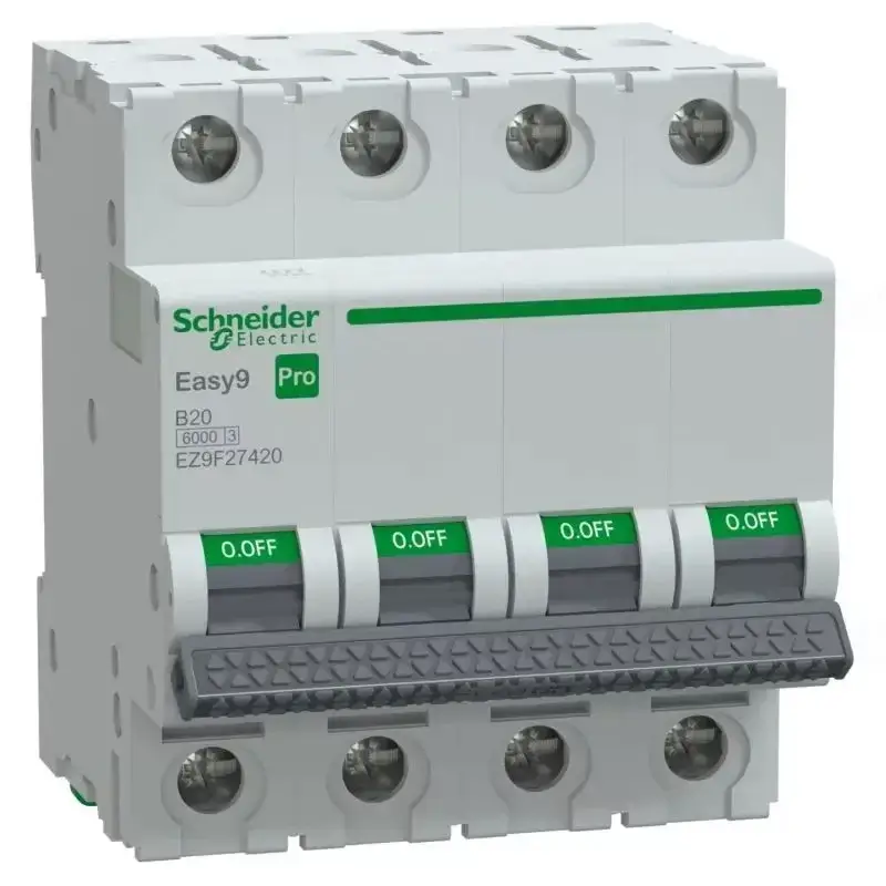 Gyors szállítás EASY9 PRO Kismegszakító, 4P, B, 20A 4 pólusú EZ9F27420 Schneider