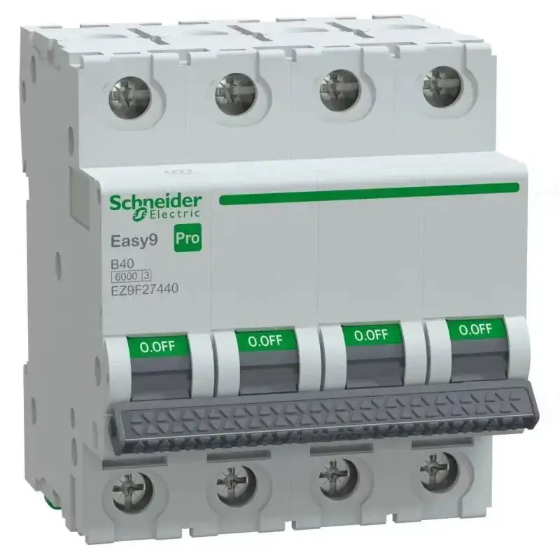 Kihagyhatatlan ajánlat EASY9 PRO Kismegszakító, 4P, B, 40A 4 pólusú EZ9F27440 Schneider