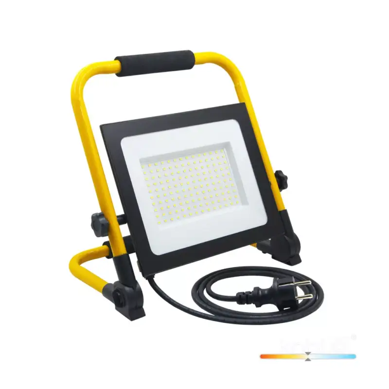 TIGRA LED-reflektor, 110°, IP54, 100 W, Természetes fehér, fekete Biztonságos vásárlás