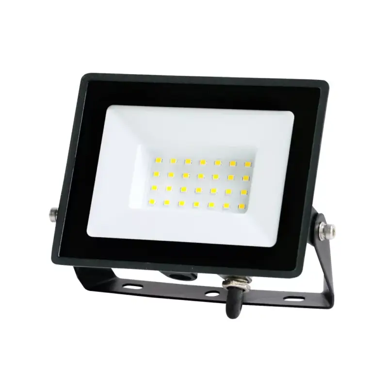 Kiárusítás MH LED-reflektor, 120°, IP65, 30 W, Természetes fehér, fekete