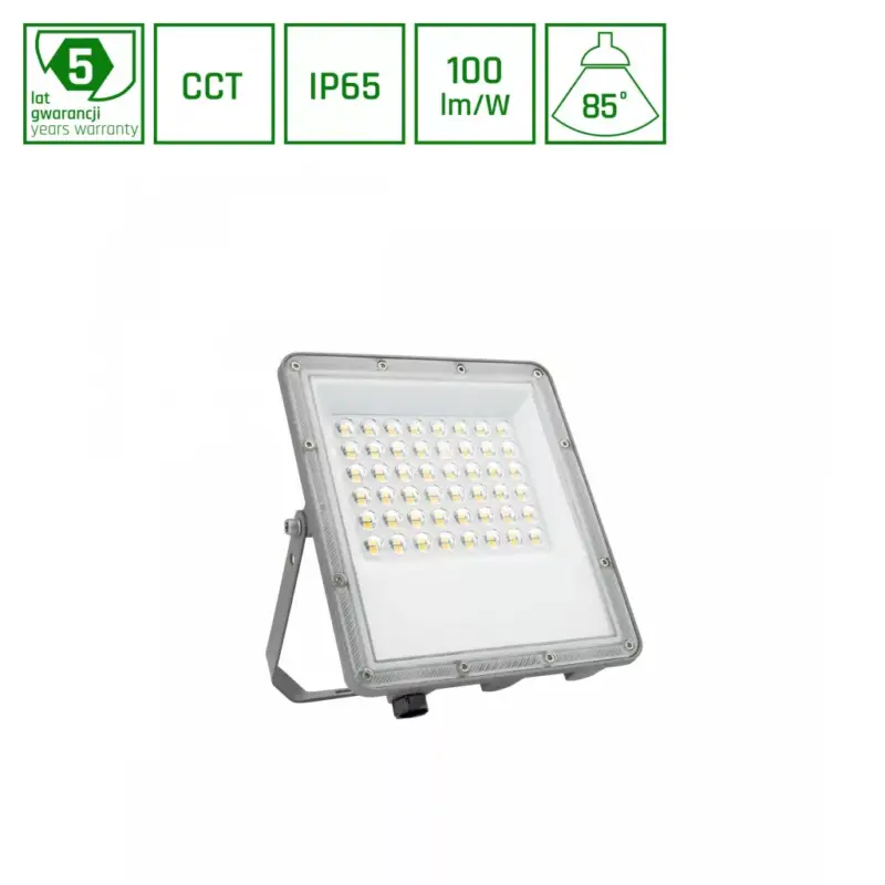 NOCTIS MAX CCT LED-reflektor, 85°, IP65, 50 W, Szabályozható színhőmérséklet, szürke Újdonság