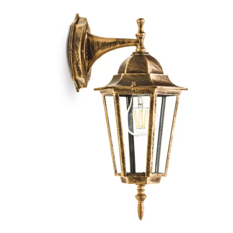 Olcsóbb Garden wall lamp LO4102 1xE27 IP54 gold Kobi