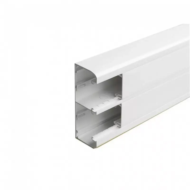 Kihagyhatatlan ajánlat Legrand DLP bepattintható kábelcsatorna, 130 x 50 mm, 2 rekeszes, válaszfallal, 2 x 45 mm-es fedéllel, 2 m, fehér Legrand 075603