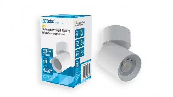 Ceiling spotlight fixture SPOT LUMI rotating white Vedd meg online