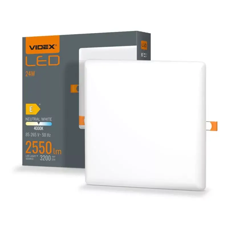 LED Frameless Downlight Fixture VIDEX-DOWNLIGHT-LED-DLFS-24W-NW Gyors szállítás