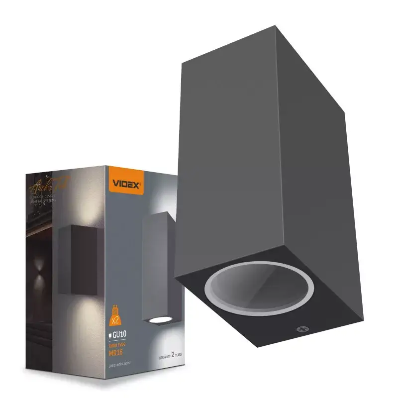 Facade double-sided luminaire VIDEX-2XGU10-ARON-GRAY Akció