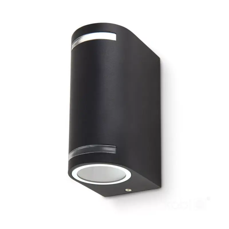 Garden wall lamp QUAZAR 9 2xGU10 IP44 black Kobi Prémium