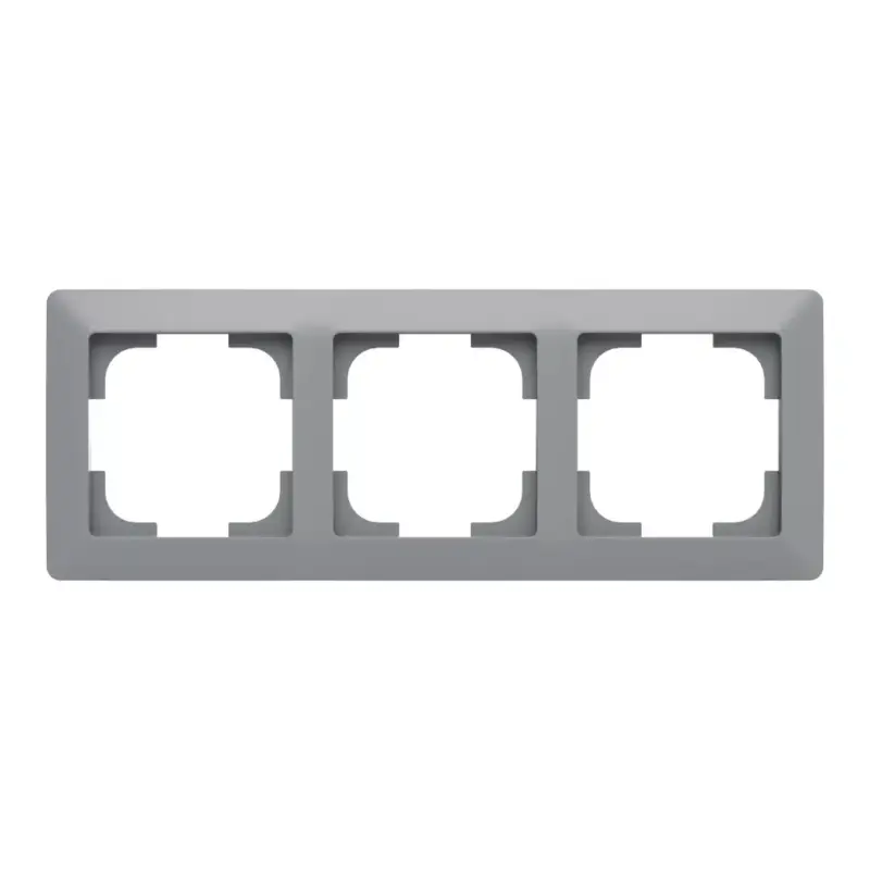 Azonnal elérhető ABB 3-as keret, Zoni, szürke / fehér 3901T-A00030 141, 2CHT010030A6141