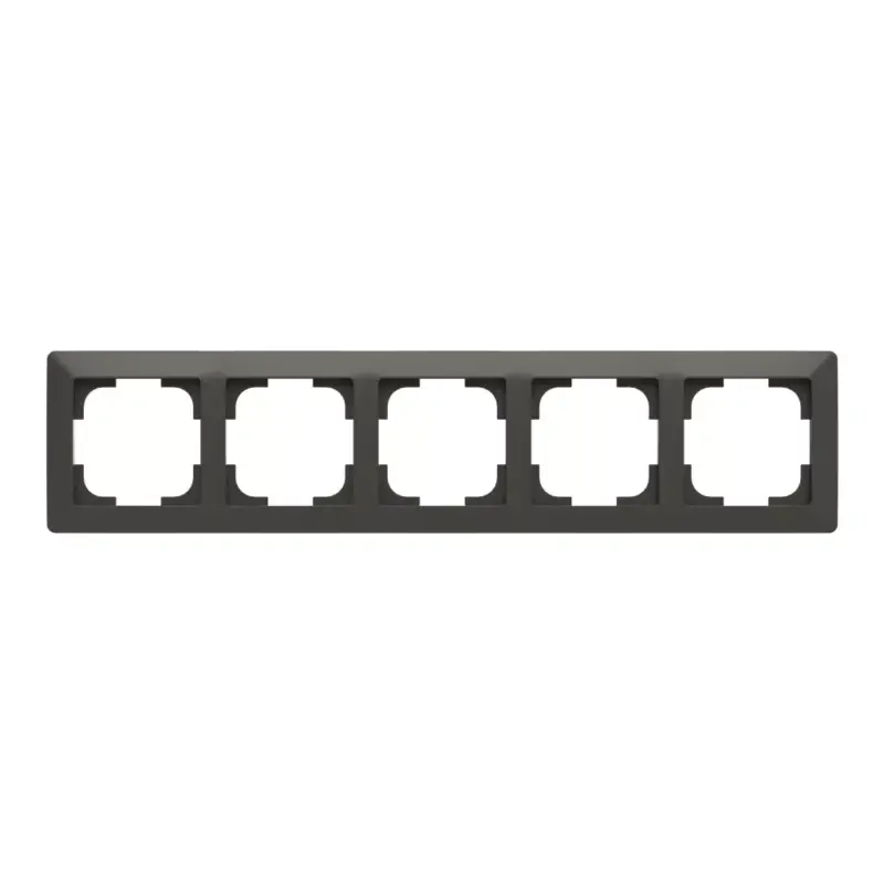 Exkluzív ajánlat ABB 5-ös keret, Zoni, fekete matt / fehér 3901T-A00050 137, 2CHT010050A6137