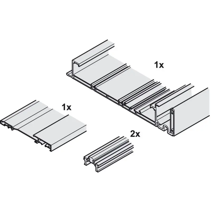 Ajánlat 406.11.680 Finetta Flatfront L70FB sín szett 1731-2530mm
