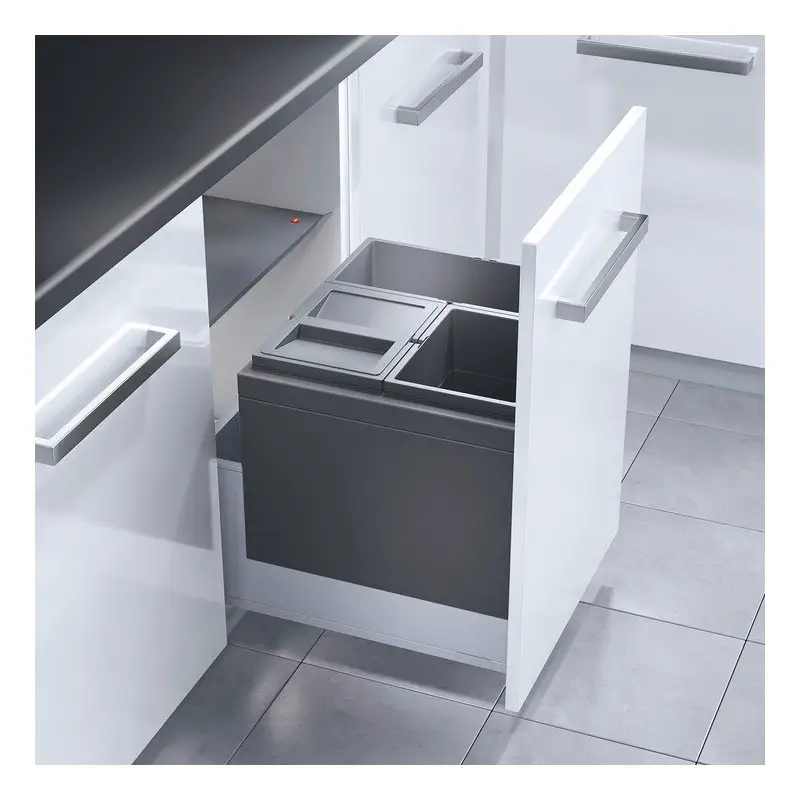 502.04.463 Hailo Triple XL szelektív hulladékgyűjtő 500mm Gyors kiszállítás
