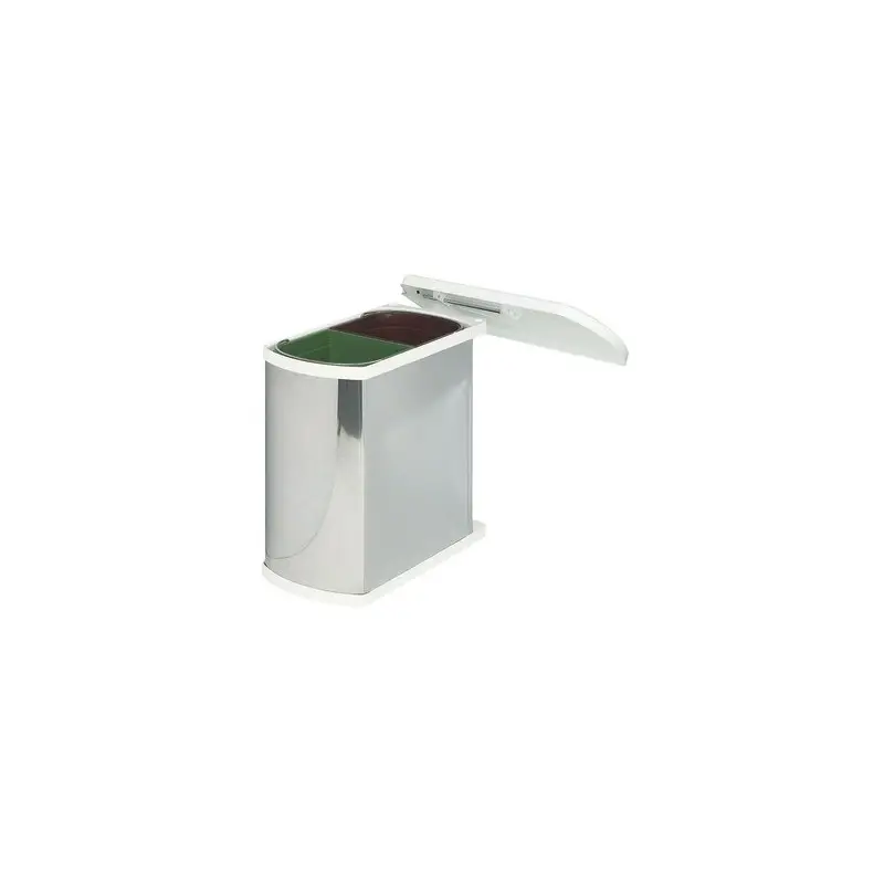 502.62.023 Hailo Duo szelektív hulladékgyűjtő Inox Kiárusítás
